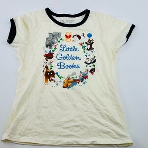 T-Shirt- Little Golden Books Graphic Ringer Tee | Whimsical Vintage Feel